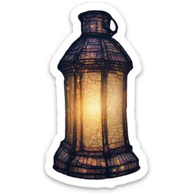 Glowing lantern Shakespeare made of newspaper and bokeh fairy lights, stained glass, fairy lights, bokeh, annotated sketch, handwritten letters, collage of intricate patterns, lantern, bokeh sticker