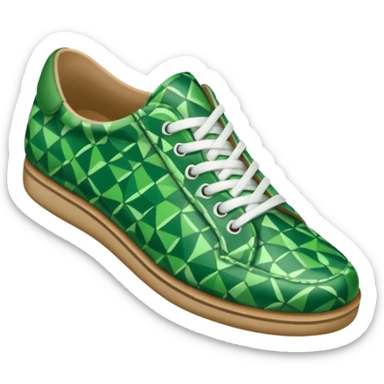 green patterned shoes  sticker