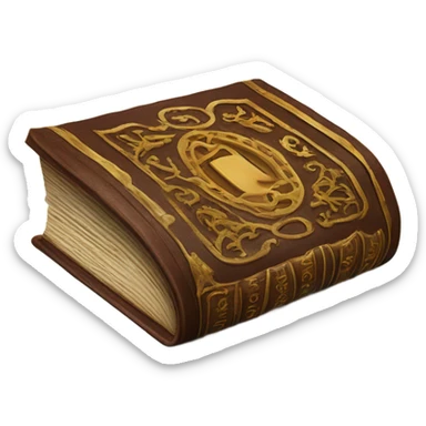 Book telling a long story in prose sticker