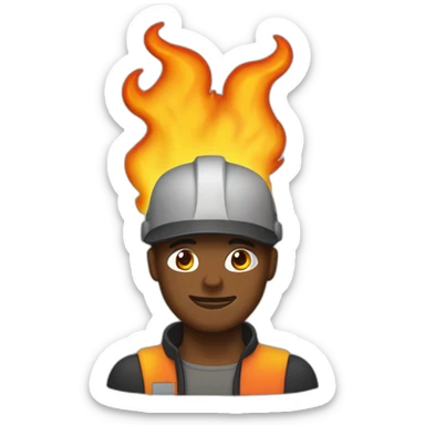 Fénix negro con destellos de fuego sticker