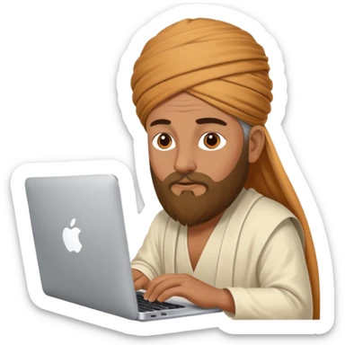 a guru working on his mac sticker