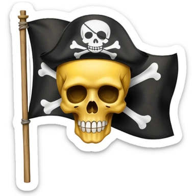 Straw hat crew pirate flag sticker