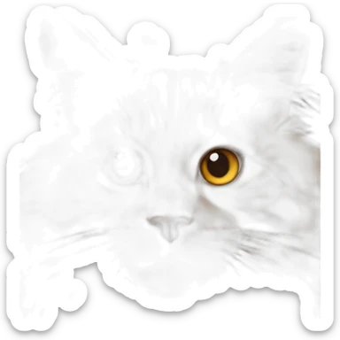 Maine Coon orange cat sticker