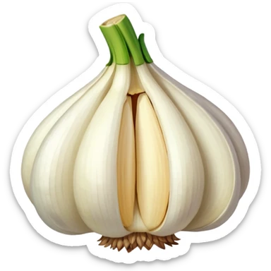 a clove of garlic sticker