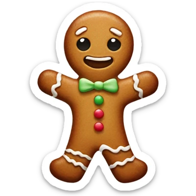 gingerbread man  sticker