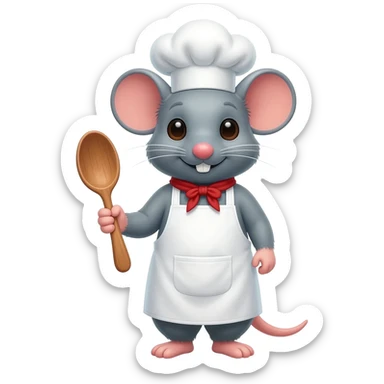 rat chef sticker