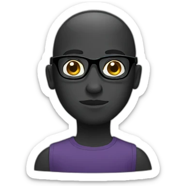 black-glasses sticker