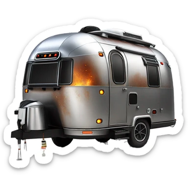 Darth Vader’s airstream rc caravan rusted  sticker