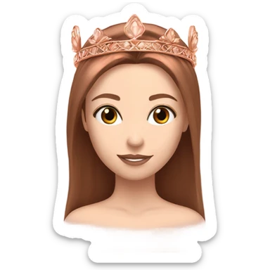 Rose gold diadema sticker