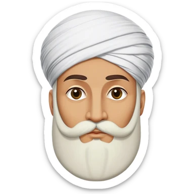 ​Cinematic Realistic Portrait of Suleiman the Magnificent, depicted as a regal Ottoman sultan adorned with a large, white, round, tall turban and a majesti beard, his commanding gaze bathed in warm, historic lighting that exudes timeless authority and grandeur, sticker