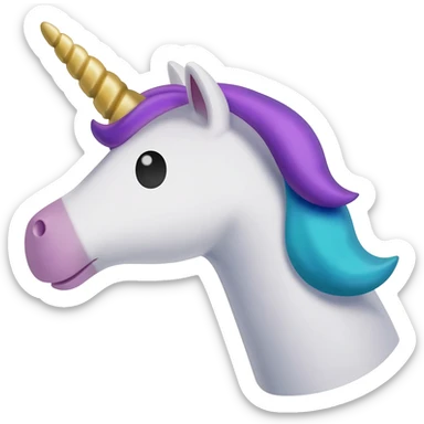 unicorn mic sticker