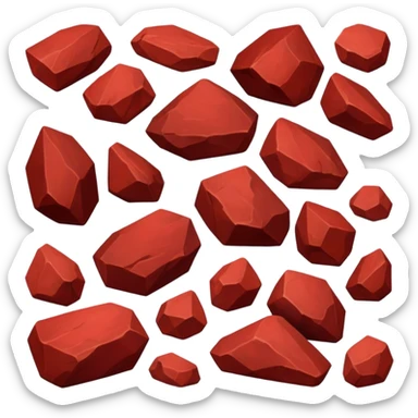 RED Ore pigment sticker