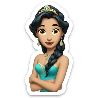 princess Jasmine as a model sticker