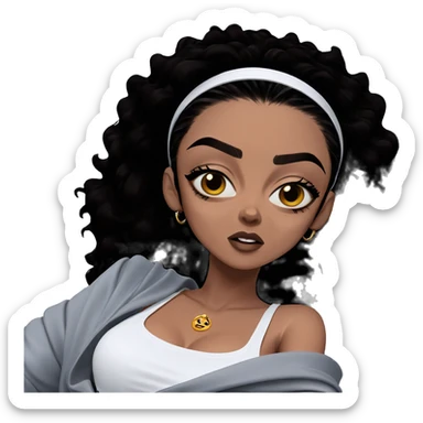 dark beauty with confidence sticker