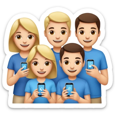 Selling phones as a team sticker