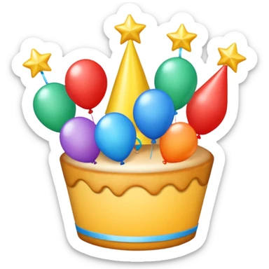Party celebration sticker