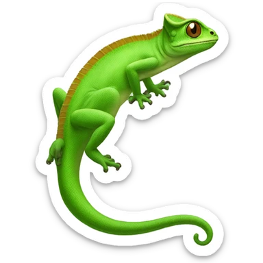 Camaleon green sticker