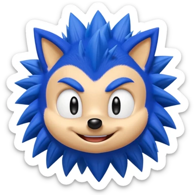 Sonic the hedgehog emoji sticker