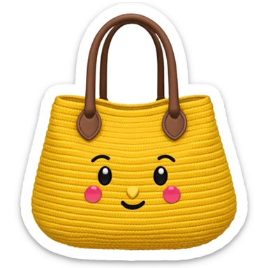 crochet bag sticker