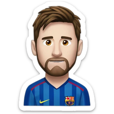 Leo messi missing a penalty sticker