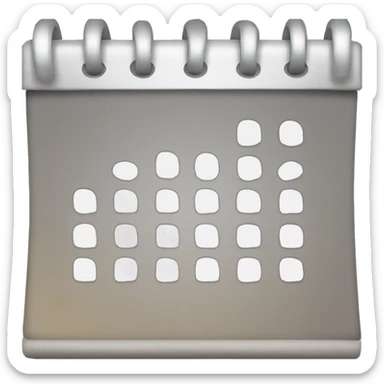 A Calendar for 0000/00/00 sticker