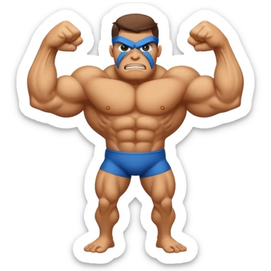 fullbody one-eye giant cyclope flexing muscles sticker