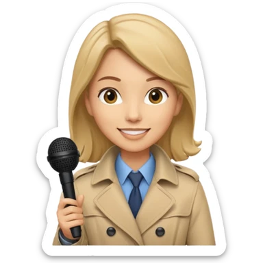 field reporter from Newschannel sticker