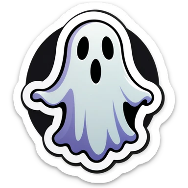 Scarey ghost sticker