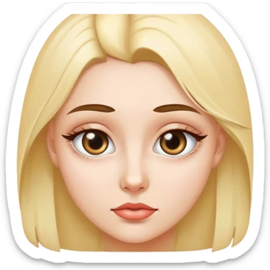 girl with eye bags sticker