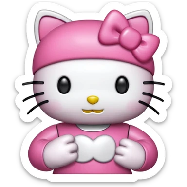 metallisorvi jossa on hello Kitty värit ja teema sticker