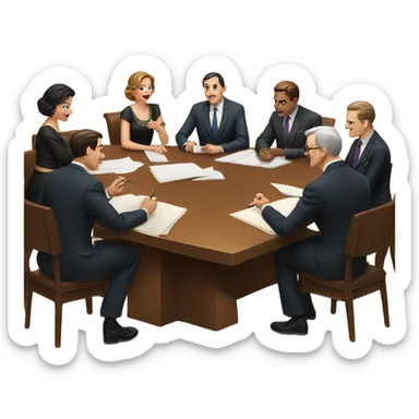 Meeting in the 1950s sticker