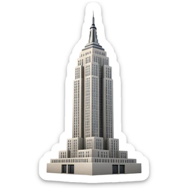 just the stand alone empire state building sticker
