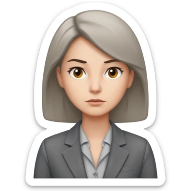 make me a person that works at AHCA and denies every medicare claim. make it a woman  sticker