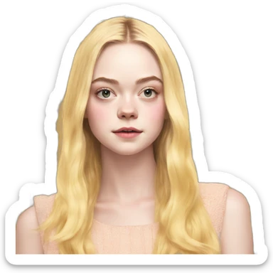 elle fanning sticker
