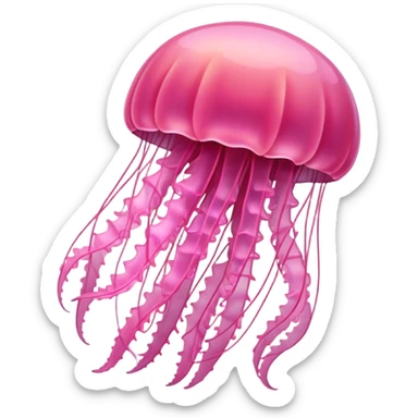 pink jellyfish sticker