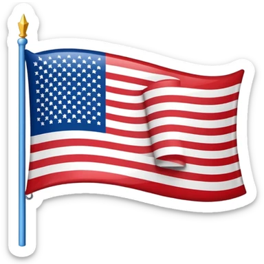 quiero un emoji de USA con su bandera sticker