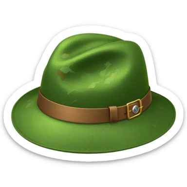 Green hat, Lost & Found Object. sticker