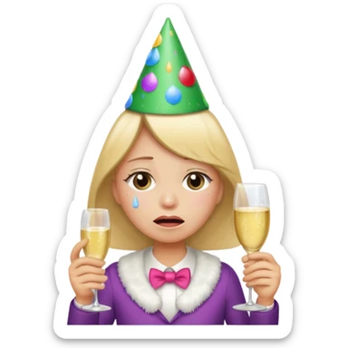 Sadness+funny++crying +depression  sticker