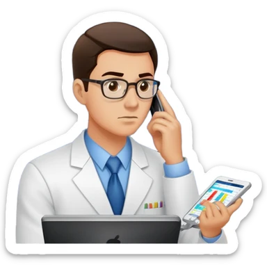 trader sweating while watching stock charts, color #0BD794 sticker