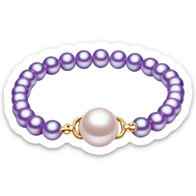 Pearl purple braclet sticker