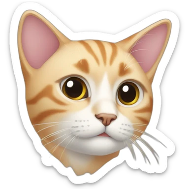 A cat with A sideways glance 😏 sticker