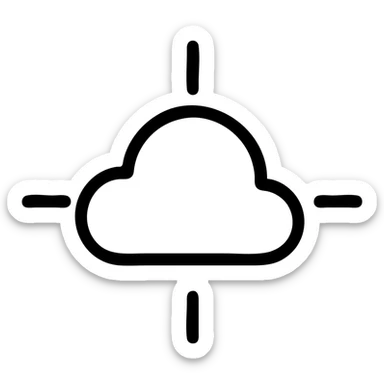 облако 4 выступами sticker