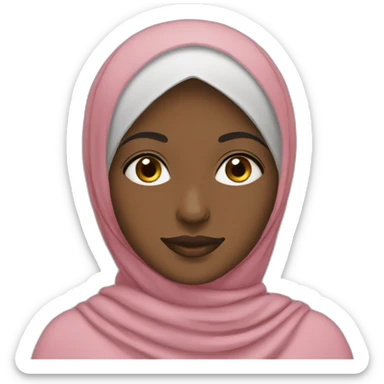 hijabi black sticker