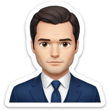 henry cavill in suit sticker