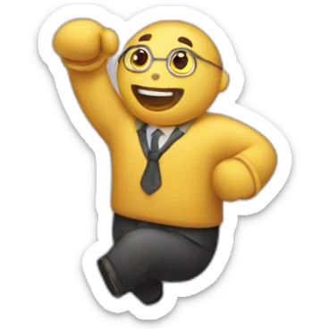 celebrating a success sticker