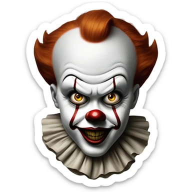 pennywise clown sticker