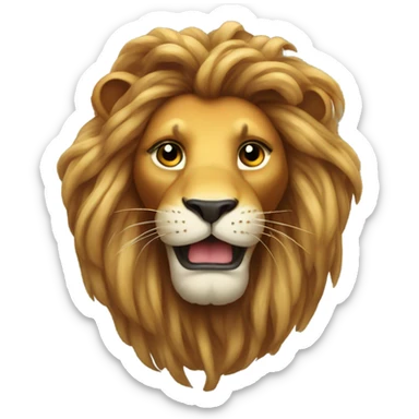 Lion with a knot sticker