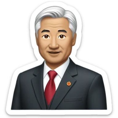 Kyrgyzstan president  sticker