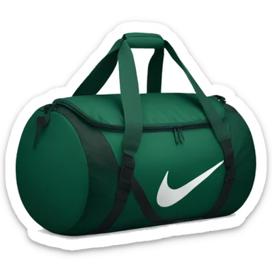 Dark green gym bag nike sticker