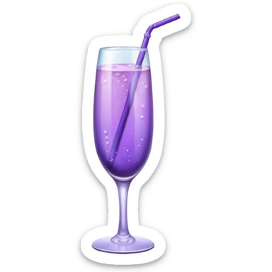 Lavender and lilac drink sticker
